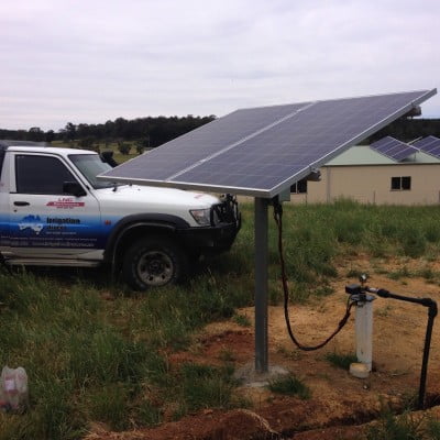 Solar bore pump @ Black Springs 