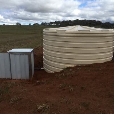 New pump shed & tank @ Icely Road Orange 