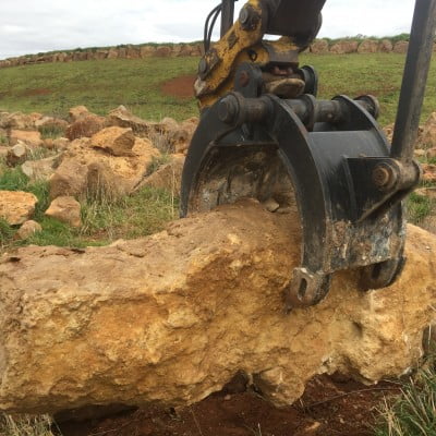 Rock grab for komatsu excavator 